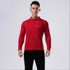 Polos pour hommes Chemise à manches longues Logo Broderie personnalisée Respirant T-shirt à revers à séchage rapide Mode Casual NowStylo pour hommes pour hommes