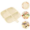 Dinnerware Sets Divided Serving Plate Portion Dining Tray Plates For Kitchen Home Tableware Dish