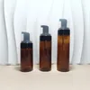 Frasco bomba de espuma âmbar, 100ml 150ml 200ml, dispensadores de sabão espumante, maquiagem cosmética, limpador facial, shampoo, gel de banho