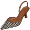 Kadınlar Moda Yüksek Topuklu Ayakkabı Marka Yaz Sandalet Pompaları Parti Ayakkabıları Bayanlar Elbise Stilettos Zapatillas Femme 2023 Yeni Trendi