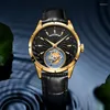 Montres-bracelets Tourbillon Montre Automatique Mécanique Saphir Miroir Hommes Montres Cadeau 2023 Personnalité Tough Guy Montre-Bracelet