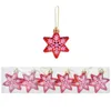 Decorações de Natal Glitter Star decoração em forma especial Pingente de Natal Ornamentos de árvore para a casa de uma festa de ano