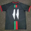 2023 2024 maglie da calcio palestinesi gratuite Maglia da calcio nera a righe centrali Maglia da calcio War Justice March