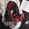 Parei 180 * 90 cm Moda Seta Autunno Inverno Lady bandana foulard Sciarpa Donna Protezione solare Scialle di lusso Foulard Hijab silenziatore avvolgente spiaggia 231113