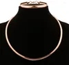 Necklace Earrings Set Ladies Women Collar Solid Stainless Steel Jewelry Mother's Day Gift 20 Inch 9 Size High Polish