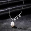 Pearl Pendant Necklace Jewelry European Palace Retro 3A Zircon Plated 18k Gold Women's Necklace S925 Silver Collar Chain Women's Wedding Party Valentine's Day Gift SPC