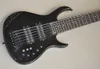 Black 6 Strings Bass Guitar com captadores HH oferece logotipo/cor personalizada