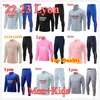 2023 Mens Lyon Tracksuits Long sleeved half zipper Soccer Jersey Top Quality 22/23 lyon chandal futbol Training suit survetement sweatshirt