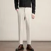 Pantalons pour hommes automne affaissement décontracté tube droit style coréen séchage rapide affaires en vrac