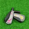 Golf Roddio Little Bee Golfclubs Hoge configuratie zwart CC GESMEED Zacht ijzer Gesmeed ijzer Set (4 5 6 7 8 9 P) 7 stuks