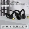 Cell Phone Earphones Sports Headphones Bone Conduction Wireless Bluetooth 52 Waterproof Noise Reduction Headsets Mic MP3 Support SD Card 230412