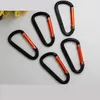 Caribeener Carabiner Clip Black Carabiner podwójny nit D klamra kształtu - breloki, kemping, akcesoria turystyczne, karabinki do blokowania smyczy dla psa, uprząż, huśtawka jogi, siłownia