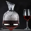 Bar Tools Decanter 360 Roterande tumbler 1500 ml Dispenser Crystal Glass Bottle Wine Aerator Mirror Jug Gift Decorate Glassware 231113