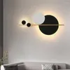 Wandleuchten Nordic Art Circle Bedside Led Lamp Parlor Kitchen Study Aisle Backgrund Decor Sconce Lighting