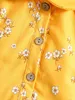 Наборы одежды рожденные девочка короткие брюки наряды цветочные спечатки рукава кукол топы воротнички