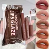 Lip Gloss Korean Liquid Lipsticks Set 5pcs Lasting Sexy Red Waterproof Velvet Nude Non-stick Cup Lips Tint Women Cosmetic Beauty