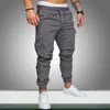 Mens Pants Men Safari Cargo Pants Joggar Sweatpants Casual Male Sportswear Solid MultiCocket lastbyxor Hip Hop Harem Pants Slim Fit 230413