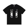 Fashion Brand Luo Yiwei Short Sleeve T-shirt Men's And Women's LOE * WE Pure Cotton Qianyuqianfeng Dragon Cat T-shirt Couple Student Wear