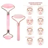 Ansiktsvårdsenheter 6in1 Skin Tools Jade Roller Rose Quartz Natural Stone Gua Sha Massager Kit For Lift Cleaning AntiWrinkle 231113