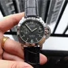 Paneri titta på mekaniska mens automatiska ren fabriksdesigner lyxklocka safir spegel schweizisk rörelse storlek 44mm importerad cowhide rand sport armbandsur hve