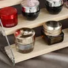 Bolsas de jóias Suporte de exposição de madeira acrílica 2/4-Step Clear Riser Prateleira para exibir figuras perfumes
