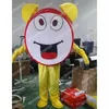 Super Cute Clock Clock Mascot Conture Halloween Cartoon Forme Guild Suit Xmas Outdoor Party Outfit Edufit Explydial Comply
