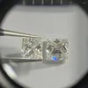 Löst diamanter D VVS 6 6mm Perfekt prinsessa Cut Lab Grown Moissanite ädelsten för smycken örhänge