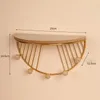 Nordic Wand Regal Dekoration Metall Wand Lagerung Rack Küche Wohnzimmer Figuren Handwerk Display Racks Wohnkultur