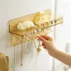 Jewelry Pouches Acrylic Storage Box No Punching Hanging Wall Holder Necklace Organizer For Earring Display Rack Large Capacity