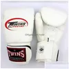 Skyddsutrustning 10 12 14 oz boxningshandskar pu läder muay thailändska guantes de boxeo slåss mma sandbag träning handske för män kvinnor barn dh1qg