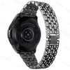 Outros acessórios de moda 20 mm 22mm Strap para Samsung Galaxy Watch 4 5 40mm 44mm relógio 4 Classic 42mm 46mm 5 Pro 45mm Bandeira de pulseira de metal de diamante J230413