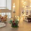 Kaarsen Kerstmis Gouden Ijzeren Kaars Venster Tafeldecoratie Kerstvakantie Decoratie Product Kerstversiering