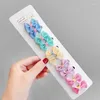 Hair Accessories 10Pcs Candy Color Baby Mini Small Bow Clips Duckbill Clip Barrettes Children Girls Kids Hairpin