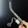 ACOOK 7.9 "Mini Hookahs Portable Water Pipe Thick Pyrex Downstem Rig Round of Lit Pot 18mm Oil Burner