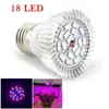 Grow Lights 18LED 28 LED -växtlampor E27 Lampa för blomma växthusgrönsak Växande hydroponikrum inomhusväxter tillväxt U26