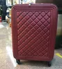 famous Designer Luggage set quality leather Suitcase bagUniversal wheels Carry-Ons