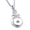 Ожерелья с подвесками, 10 шт., ожерелье с кристаллами и каплями воды, 18 мм, металлические кнопки для женщин, ювелирные изделия, подарок