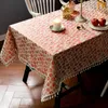 Tkanina stołowa Bronzing Zabracz prostokątny lniany bawełniany kuchnia jadalnia mata mata okładka ogrodu dekoracja aktywności