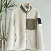 Stones Island Mens Designer Jacket Stoney Vintage Lamb Wool Jacket Womens bröstficka Arbetskläder Långärmad Stones Island Jacke 766