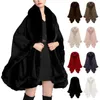 Vêtements ethniques Femmes Luxueux Mode Chaud Cape Châle Veste Cardigans légers pour femmes Pull d'été Plus près du bouton