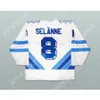 Anpassad Finland Teemu Selanne Hockey Jersey New Top Ed S M L XL XXL 3XL 4XL 5XL 6XL