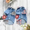 Dog Apparel Summer Plaid Small Overcoat Red Blue XS XXL Clothing For Puppy Cat Pet Animal Outfit Shirt T Chihuahua Yorkshire