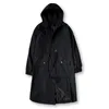 Heren Trench Coats Streetwear Spring Herfst Hooded Men Fashion Breaker Long Jacket 230413
