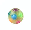 Fidget Toys Anti-Stress Rainbow Magic Ball Cube Football Puzzle Adult Relivef Stress Utbildningsfärgning Lärande barn Toy