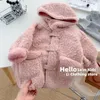 Jackets 2023 Fashion Baby Girl Winter Jacket Thick Lamb Wool Infant Toddler Child Warm Sheep Like Coat Outwear Cotton TY15