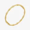 Bangle Liliflor Pulseras 18K Guldpläterad rostfritt stål smycken bambuformade spänne armband för kvinnliga tillbehör armband B232360