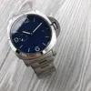 Paneri Watch Armerad Clean-Factory Mineral Top Glass Watches helautomatisk lysande mekanisk rörelse 316L Steel Case Importerad Watch