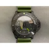 PANERI 시계 디자이너 시계 남성 자동 기계식 ZF- 팩토리 디자이너 사파이어 거울 운동 크기 47mm 고무 스트랩 스포츠 손목 시계 B7WD