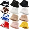 Large Brim Chapeaux Seau Mode Hiver Épais Villus Chapeau En Peluche Fausse Fourrure Pêcheur Femmes Filles Doux Bassin Chaud Protection Street Cap 231113