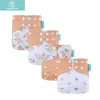 Tygblöjor happyflute -tryck 4st Set OS Pocket Diaper Washable återanvändbar baby blöja justerbar babyblöja täckning 230413